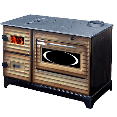 Печь на дровах с духовкой Duval Surel EK-5014